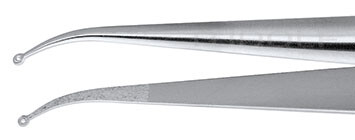 RU 4068-75G / Micro-Pince À Anneau, Microgrip, Courbée Avec Poids, 15cm, 1 mm