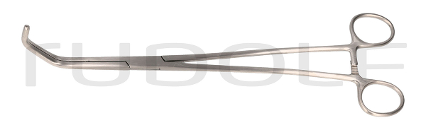 RU 7567-02 / Pince Vasculaire Satinsky, Fig. 2, 26,5cm
 Branches Courbées En Forme S
