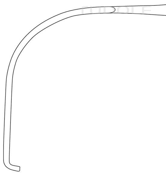 RU 4573-01 / Retractor Meyerding 23 cm - 9", 52 x 16 mm