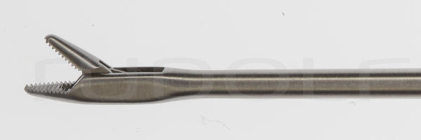 RU 8651-40 / Micro Needleholder, W. Ratchet, (Wl) 23 cm
/9", Conical Shaft, Jaw 3 mm