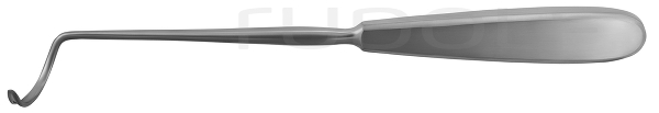 RU 6110-21 / Ago Per Legatura Deschamps, Smusso, Per Mano Destra, 21 cm, Curvo A Sinistra