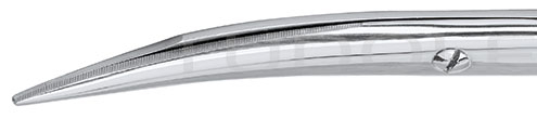 RU 1583-18M / Dissecting Scissors, Jameson, Fine, Cvd., Sc 18 cm - 7"