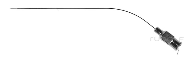 RU 7842-10 / Suction Tube Rosen (House), Curved, LUER-LOCK Cone (Female), O Ø 0.5 mm,