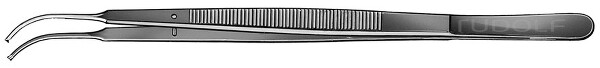 RU 4171-18 / Pinza Chirurgica Gerald, Curva, 1x2D 17,5 cm