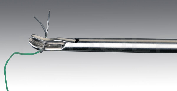 LP354-345 / Porte-Aiguille, Manche Courbé, Ergonom. Auto-Redressant, Long. Utile 450mm, Ø5mm