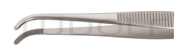 RU 4011-13 / Pinza De Disección Estandar, Curva, Estrecha, 13 cm