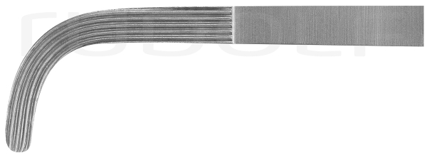 RU 3341-22 / Ligature Fcps Mixter, Cvd. 22 cm, 8,75"