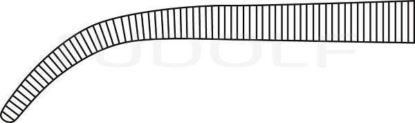 RU 3253-42 / Hemost. Fcps Kelly, Cvd. 19 cm, 7,5"