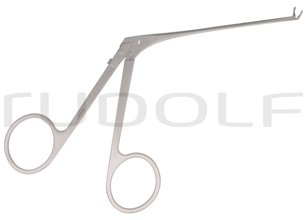 RU 7891-34 / Micro Ear Forceps, Angled Up, Shaft Length 8 cm - 3 1/4",