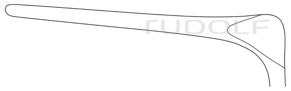 RU 8015-91 / Nasenspekulum Cottle, Figur 4, 90 mm, Hygienischer Schluss, 14 cm
