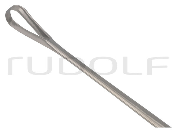 RU 7318-11 / Cureta Uterina Recamier, Maleable, Cortante, Fig. 4, 22x11mm, 31cm