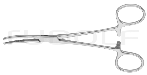 RU 3492-14 / Peritnoeal Fcps Baby-Mikulicz, Cvd. 14 cm, 5,5"