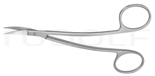 RU 2932-11 / Forbice La Grange, Curva, Dentellata 11,5 cm