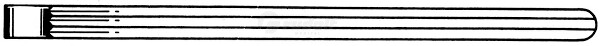 RU 6550-22 / Pinza Intestinal Kocher, Recta, 22 cm