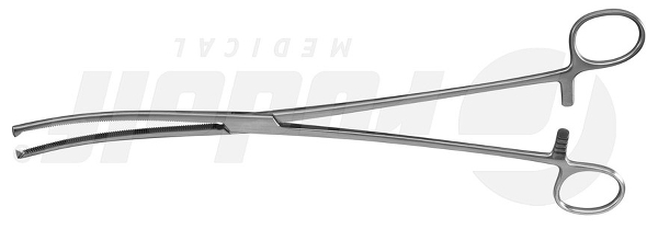 RU 3011-30 / Hemost. Fcps Ochsner-Kocher, Cvd., 1x2T. 30 cm, 12"