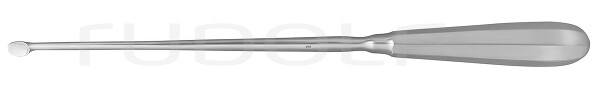 RU 7280-02 / Cucchiaio Uterino Schröder, Fig. 2 Tagliente, Rigido, 30cm
