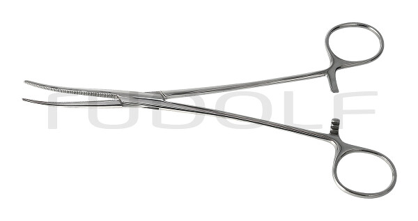 RU 3275-18HP / Pinza Emostatica Crafoord, 18 cm Modello Svedese, Lucida