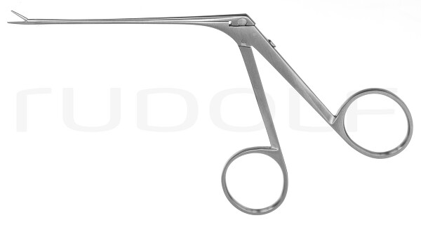 RU 7887-06-1 / Ear Forceps Hartmann-Wullstein, Shaft Length 8.5 cm - 3 1/4", with Bow