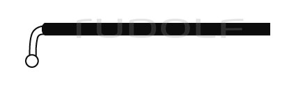 RU 8827-88 / Exploration Hook, Probe-Pointed, Middle Size, Insulated, 24.5cm
 - 9 3/4"