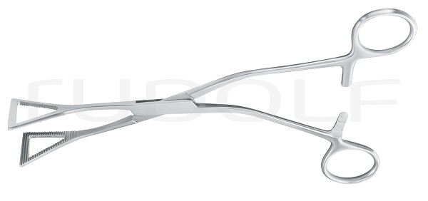 RU 7561-20 / Pinza Per Polmone Lovelace, Curva 20cm