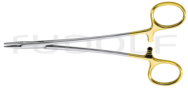 RU 6054-40 / Needle Holder De Bakey, TC, Str. 16cm, 6 1/4"