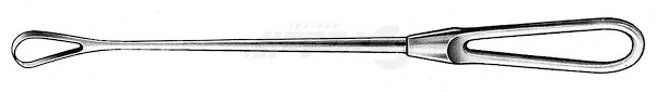 RU 7325-16 / Curetta Uterina Bumm, Malleabile, Fig. 0 Tagliente, 16mm, 29cm
