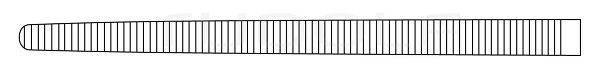 RU 3000-26 / Hemost. Fcps Rochester-Pean, Str. 26 cm, 10,25"