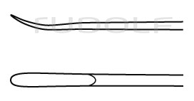 RU 8849-07 / Mikro-Dissektor, Caspar 23 cm, 2 mm