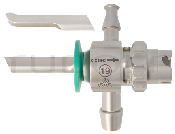 CY190-112 / Cysto-Urethroskopschaft 19Charr. Rcs, mit Zentralhahn, Rudolf Click System (Rcs)