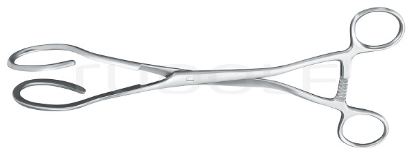 RU 7222-27 / Pinza Per Abbassare L'utero Dartigues 27cm