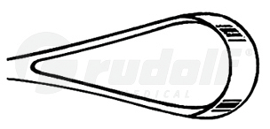 RU 7314-05 / Recamier Cur., Rigid., Sh., 26,0 cm
/10 1/4", Fig. 00,5 mm