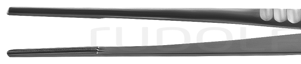 RU 7582-20 / De Bakey Atrauma Forceps, 2,7 mm, Str., (L) 20cm
 - 8"