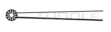 RU 4078-03 / Tumor Grasping Forceps, 3 mm, (L) 22.5 Cm- 8 3/4"
