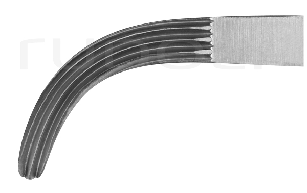 RU 3325-18 / Gall Duct Clamp Fcps., Cvd. 18 cm, 7"