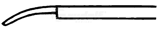 RU 7892-14 / Micro Ear Scissors Bellucci, Curved Left, Shaft Length 8 cm - 3 1/4",