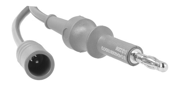 HF300-130 / Câble Alim. HF Monopolaire, Ø 4mm, l. 4,5m Raccord Instruments Aux Appareils Avec Fiche Banane 4 mm