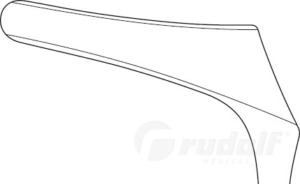 RU 8013-12 / Especulo Nasal Killian-Struycken, Figura 2, 55 mm, 14 cm - 5 1/2"