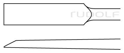 RU 5410-01 / Periostomo Recto Agudo 19 cm, 6 mm