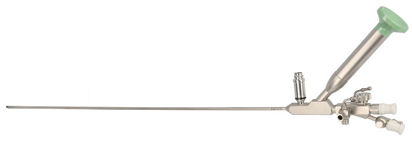 EU107-212 / Uretero-Renoscope, Autoclavable Semirigid, Ø 6.0/7,5Fr, Wl 430mm, 12° with Lateral Eyepiece