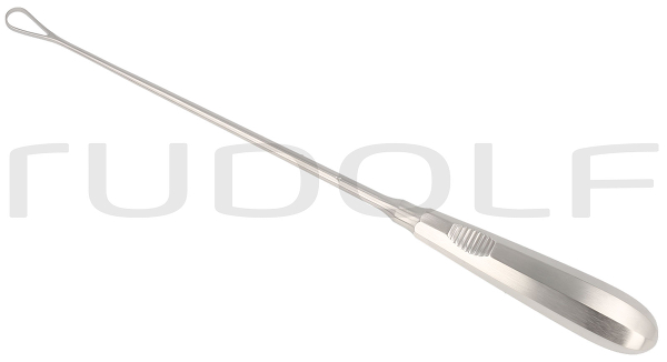 RU 7324-11 / Curette Utérine Recamier, Rigide, Mousse 31,0 cm, Fig. 4, 11 mm
