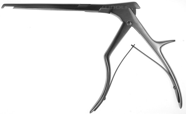 RU 6467-03 / Rongeur Kerrison, Cutting Downwards 40° Large Handle, 18cm, 7", 3mm