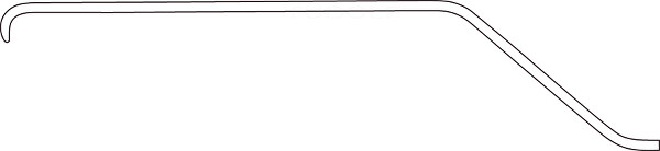 RU 6369-21 / Crochet À Racines Nerfs Love 21 cm