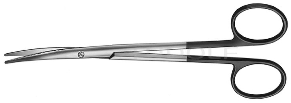 RU 1291-14M / Dissec. Scissors, Baby-Metzenbaum, Cvd., Sc Serr.   14,5 cm - 5 3/4"