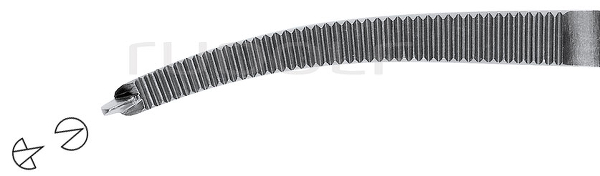 RU 3075-14 / Hemost. Fcps Crile, Cvd., 1x2T. 14 cm, 5,5"