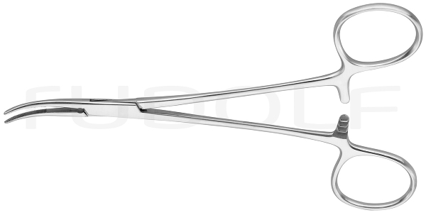 RU 3328-01 / Ligature Fcps Baby-Mixter, Fine, Cvd. 14 cm, 5,5"