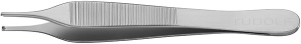 RU 4132-12 / Pinzette Chir. Adson-Ewald 12,0 cm, 1x2 Zähne