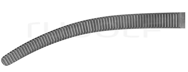 RU 3001-24 / Pinza Hemostática Rochester-Pean, Curva, 24 cm