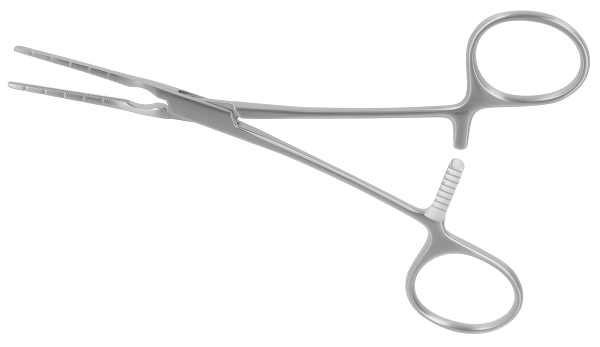 RU 7754-01 / Cooley Atrauma Clamp, Pediatric, Straight, (L) 14 cm - 5 1/2"