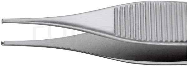 RU 4130-12 / Tissue Forceps Micro Adson, Straight, 1x2 Teeth, 12 cm - 4 3/4"