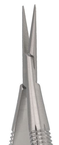 RU 5868-18 / Mikro-Nadelhalter Reill, Rundgriff Ger., O. Sperre, 15,5cm